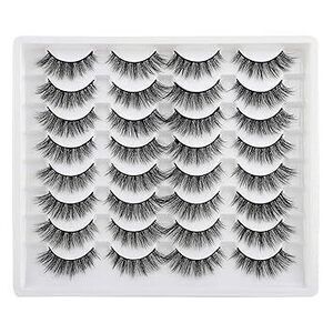 16 Pairs Cat Eye False Eyelashes Fluffy Natural Fake Lashes 3D Volume Lashes